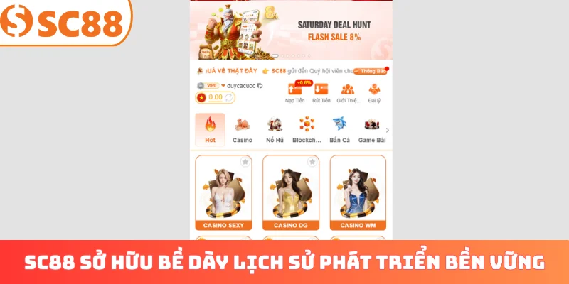 SC88 sở hữu bề dày lịch sử phát triển bền vững